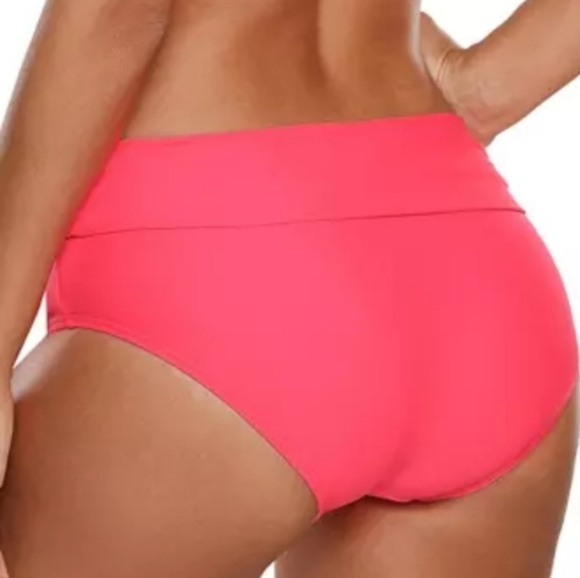 Women's Pink Tied Waist Band Bikini Bottom - Picture 2 of 4